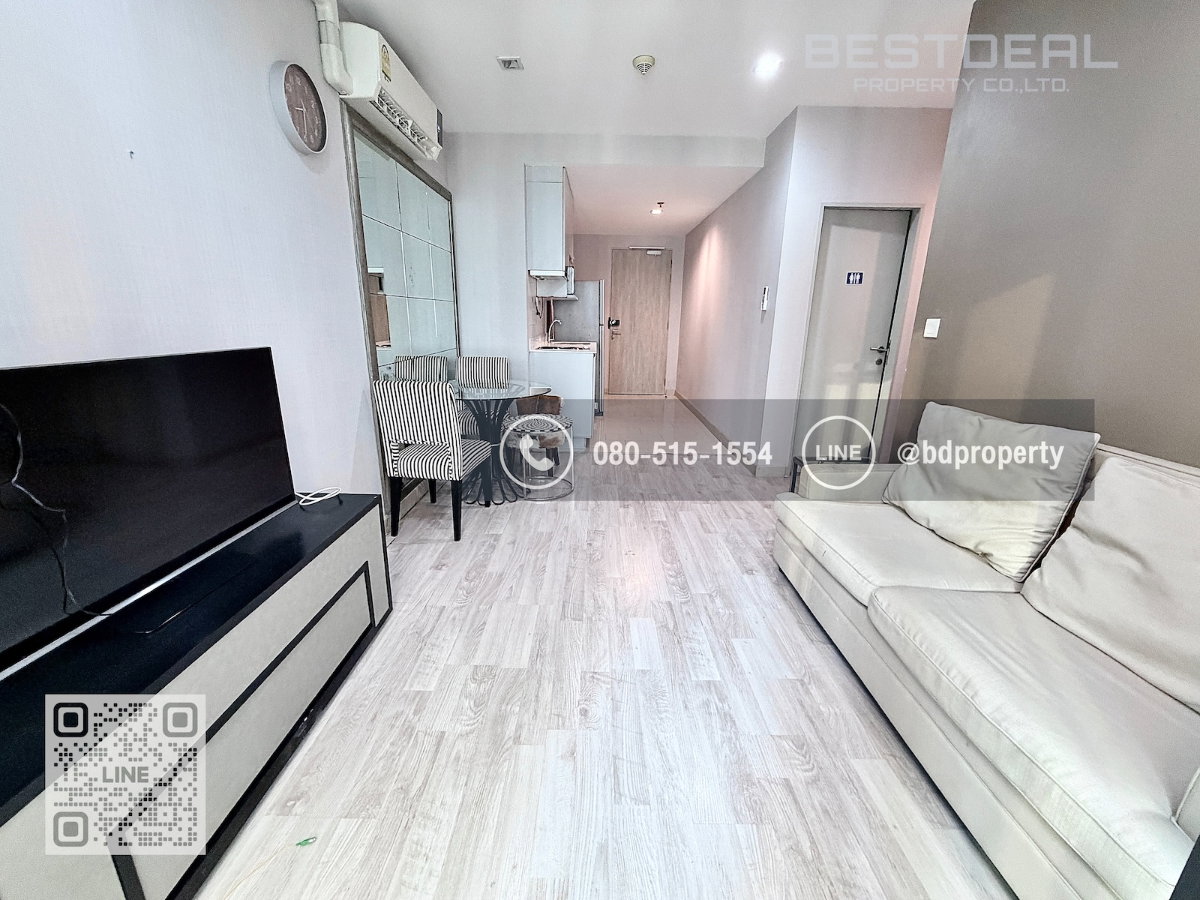 รูป Bestdeal ให้เช่า ขนาด 2 ห้องนอน 55 sqm.เฟอร์นิเจอร์และเครื่องใช้ไฟฟ้าครบพร้อมเข้าอยู่ 24,000 บาท/เดือน “IDEO MOBI RAMA 9” ใกล้MRTและเซ็นทรัลพระราม 9 - รูปที่ 4/17