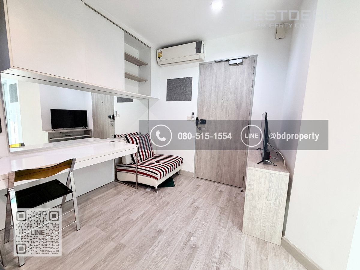 รูป Bestdeal ให้เช่า Studio 22ตรม.ราคา 13,000/เดือนเท่านั้น เฟอร์นิเจอร์และเครื่องใช้ไฟฟ้าครบ “IDEO MOBI RAMA 9” ใกล้MRT และ เซ็นทรัลพระราม 9 เพียง 80 ม. - รูปที่ 6/10