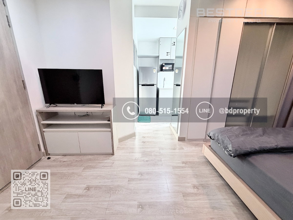 รูป Bestdeal ให้เช่า Studio 22ตรม.ราคา 13,000/เดือนเท่านั้น เฟอร์นิเจอร์และเครื่องใช้ไฟฟ้าครบ “IDEO MOBI RAMA 9” ใกล้MRT และ เซ็นทรัลพระราม 9 เพียง 80 ม. - รูปที่ 7/10