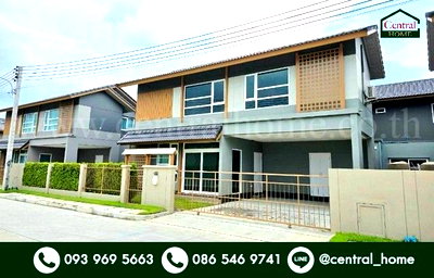 บ้านเดี่ยว ปทุมธานี : บ้านเดี่ยว อณาสิริ ติวานนท์ - ศรีสมาน บ้านสไตล์ญี่ปุ่น โซนส่วนตัว มีสวนหน้าบ้าน