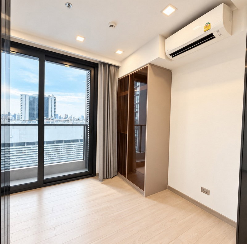 รูป Call : 062-946-2498 Condo One9Five Asoke-Rama 9 (ห้องใหม่) 25.5 ตารางเมตร สตูดิโอ ชั้นสูง ตึกB พร้อมเข้าอยู่ - รูปที่ 3/12