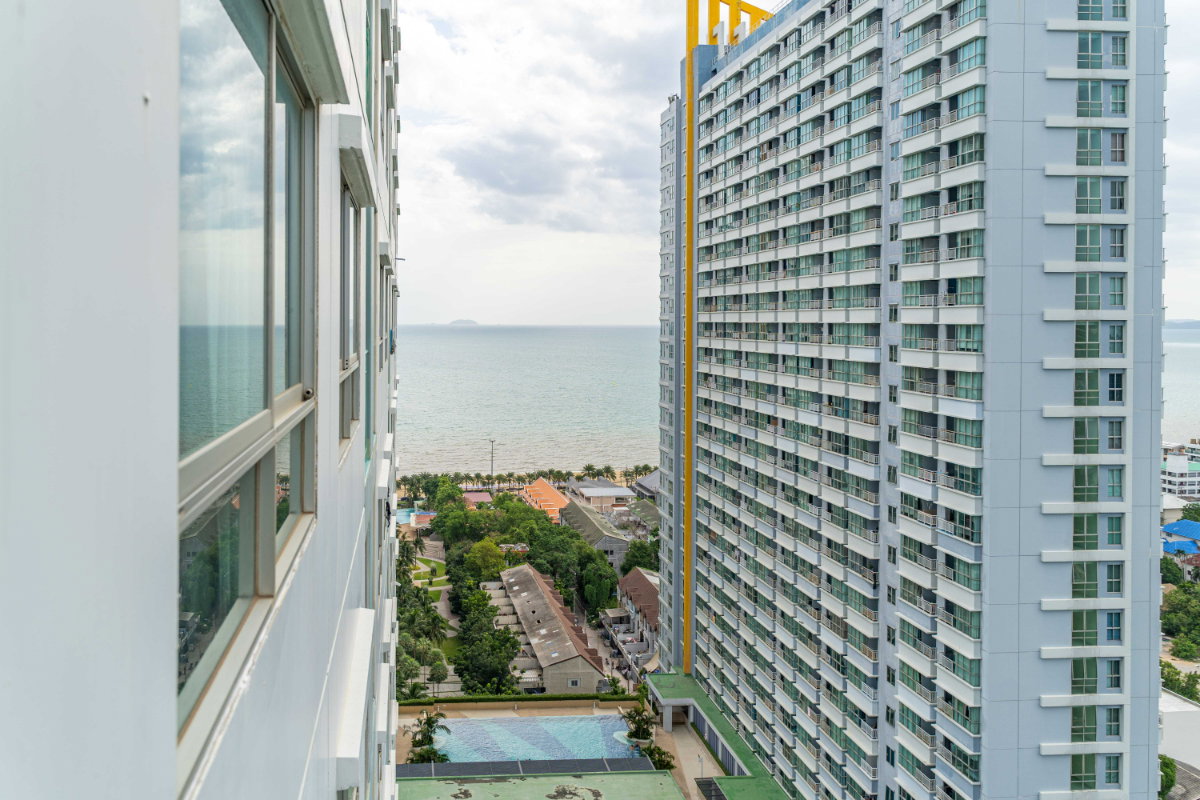 รูป ให้เช่าคอนโด ลุมพินี พาร์ค บีช จอมเทียน (Lumpini Park Beach Jomtien) อาคาร B ชั้น 24 ขนาด 32 ตร.ม. ชั้นสูง วิวสวย ลมดี สภาพดี สะอาด - รูปที่ 7/10
