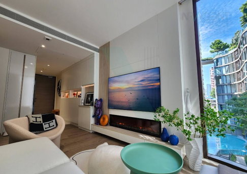 🚩 For Rent Condo FYNN ASOKE Building 1, Floor 4,1 bed room, Room size 38 sqm