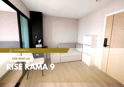 Condos for rent : For Rent 🔥 Rise Rama 9 🔥 Fully furnished and equipped with appliances; near MRT Rama 9.