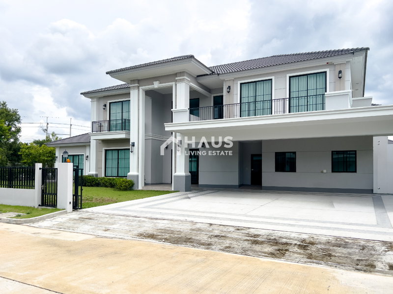 ขายบ้านเดี่ยว : ✨ แปลงมุมสวน ติดคลับเฮาส์ ซอยไพรเวท 🔥 ขายบ้านเดี่ยว ลัดดารมย์ ราชพฤกษ์ตัดใหม่ 🔥 / 5 ห้องนอน #HRP3087