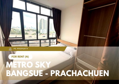 Condos for rent : For Rent 🔥 Metro Sky Bangsue - Prachachuen 🔥 Fully furnished and equipped with appliances; near MRT Bang Son.