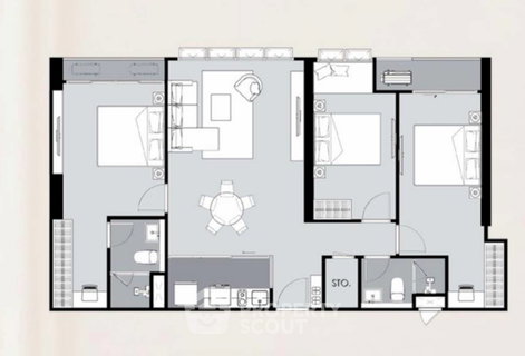 3-BR Condo at Supalai Elite Sukhumvit 39 near MRT Phetchaburi (ID 3362254)