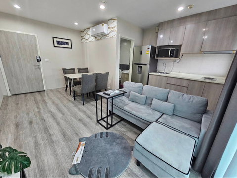 Ideo Mobi Charan Interchange, 2 bedrooms, 46 sq.m., fully furnished, 18,000 Baht.