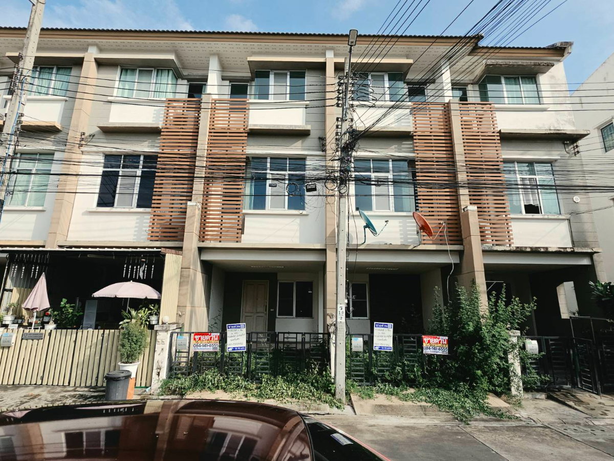 AL-1-0302| ทาวน์โฮม 3 ชั้น โครงการ ทาวน์พลัส ประชาอุทิศ  (2คูหาทะลุหากัน)  แขวง ทุ่งครุ เขตทุ่งครุ จ.กรุงเทพมหานคร   (ราคาถูก! 2,900,000 บาท) 
