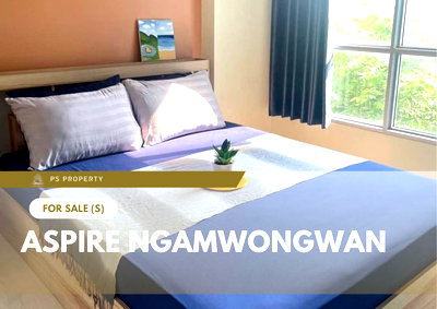 ขายคอนโด : ขายด่วน ✨ Aspire Ngamwongwan ✨ เฟอร์นิเจอร์ และ เครื่องใช้ไฟฟ้าครบ ใกล้เดอะมอลล์งามวงศ์วาน
