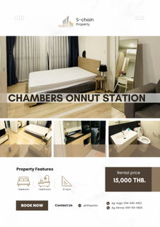 รูปภาพ 🚆🌷 ใกล้ BTS อ่อนนุช! สุขุมวิท 81 ใช้ชีวิตสะดวก 💖✨ CHAMBERS On Nut Station ✨ NO-093