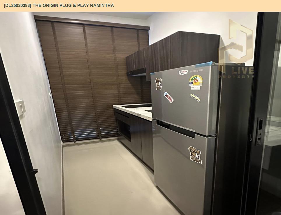 รูป DL25020383 ให้เช่าคอนโด ออริจิ้น ปลั๊ก แอนด์ เพลย์ รามอินทรา (Origin Plug & Play Ramintra) ใกล้ - พร้อมเข้าอยู่ โทรด่วน 0614453194 LineID @952jdxxk - รูปที่ 4/8