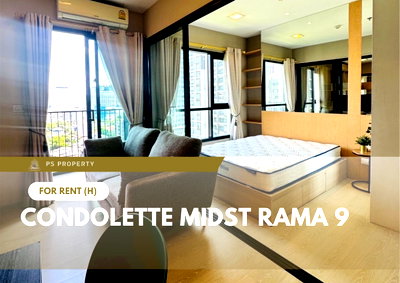 Condos for rent : For Rent 🔥 Condolette Midst Rama 9 🔥 Fully furnished and equipped with appliances; near MRT Rama 9.