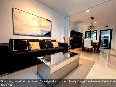 Townhouses for rent Yan Nawa : 4-story townhome for rent at Flora Marigold Village. Beautiful and ready to move in; located near Central Plaza Rama 3. Add Line ID: @841qqlnr