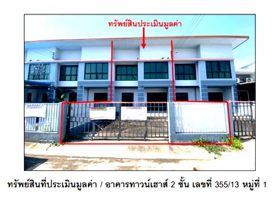 ทาวน์โฮม ลพบุรี : ที่ดินพร้อมสิ่งปลูกสร้าง 25 ตร.วา พัฒนานิคม ลพบุรี 1.3M