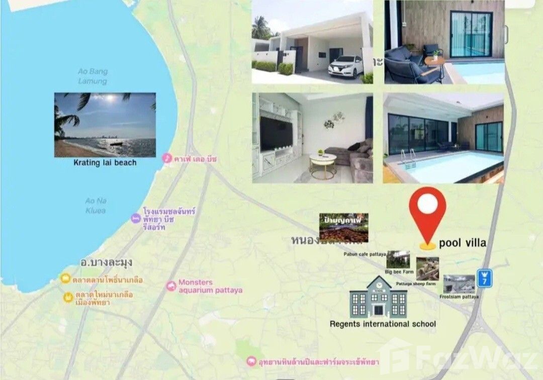 รูป วิลล่าให้เช่า 3 ห้องนอน ในโครงการ ฮิเวรี่ พูล วิลล่า 2 1972591 - รูปที่ 18/18