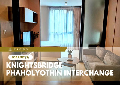 Condos for rent : For Rent 📍 Knightsbridge Phaholyothin Interchange 📍 2 bedrooms, fully furnished and equipped with appliances; near BTS Wat Phra Sri Mahathat.