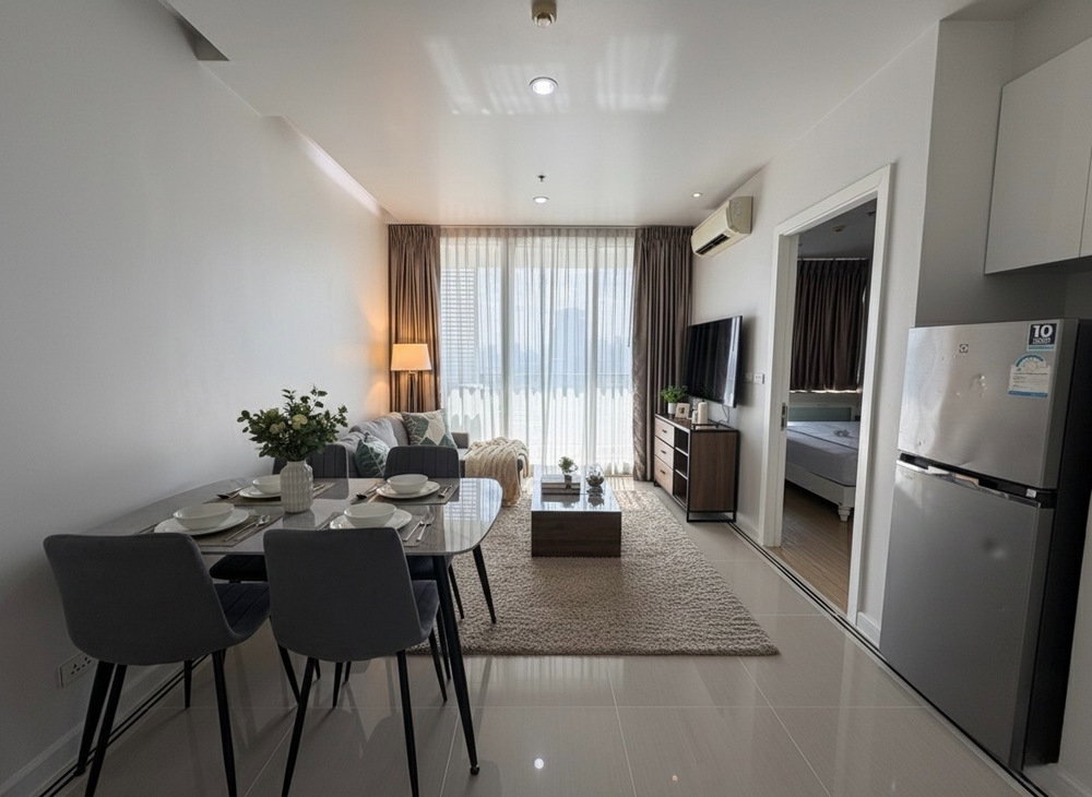 รูป add line : meedoza / Condo TC Green Rama 9 ใกล้ MRT พระราม 9 ขนาด 40 ตารางเมตร 1 ห้องนอน ตกแต่งครบพร้อมเข้าอยู่ - รูปที่ 4/10