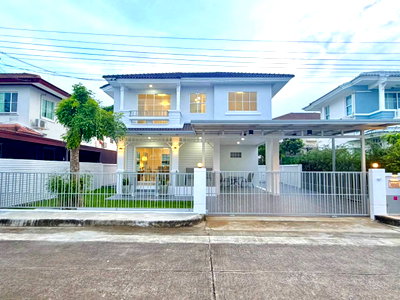 บ้านเดี่ยว แม็คโคร บางบัวทอง : MEE.  บ้านเดี่ยว  หน้าบ้านโล่ง ไม่ตรงข้ามใคร  #หมู่บ้านชลลดา บางบัวทอง  วัดลาดปลาดุก    ใกล้เซ็นทรัล เวสเกต