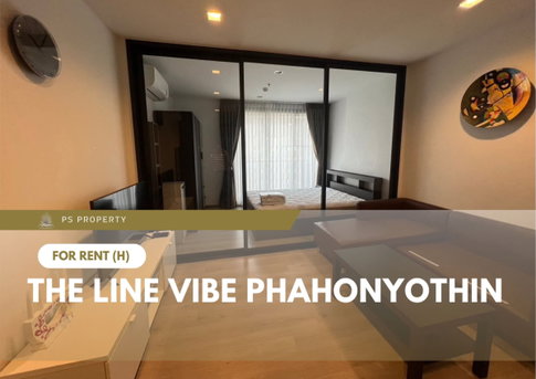 For Rent 📍 THE LINE VIBE Phahonyothin 📍 Fully furnished and equipped with appliances; near Ha Yaek Lat Phrao BTS station.