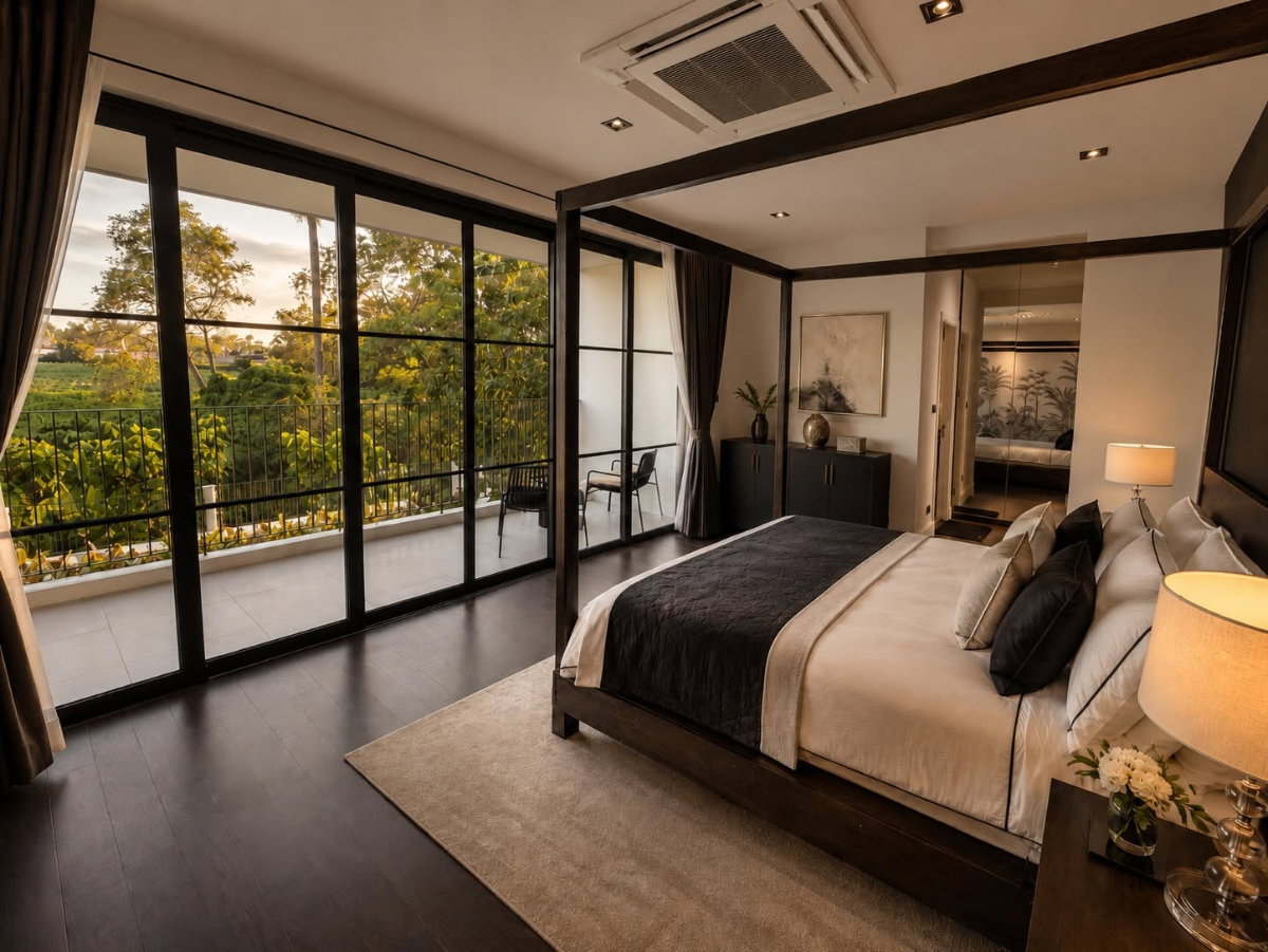 รูป NEW❗️ ให้เช่า วิวสวนเปิดโล่ง ใกล้มาบประชัน ใกล้โรงเรียนนานาชาติชั้นนำ Highgrove Villas 6 Bed - รูปที่ 7/10