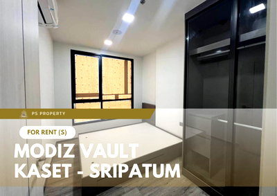 Condos for rent : For Rent 📍 MODIZ VAULT Kaset - Sripatum 📍 Fully furnished and equipped with appliances; near BTS Bang Bua.