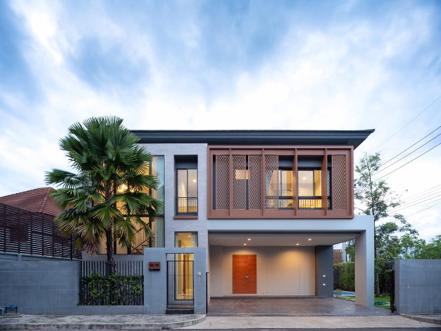 รูป NEW❗️ ให้เช่า ติดถนน เชียงใหม่-หางดง จากสนามบินเพียง 10 นาที Palm spring Privato : Modern Luxury Pool villa 4 Bed - รูปที่ 4/30