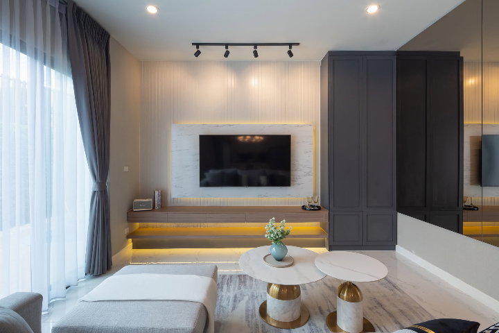รูป NEW❗️ ให้เช่า ติดถนน เชียงใหม่-หางดง จากสนามบินเพียง 10 นาที Palm spring Privato : Modern Luxury Pool villa 4 Bed - รูปที่ 11/30
