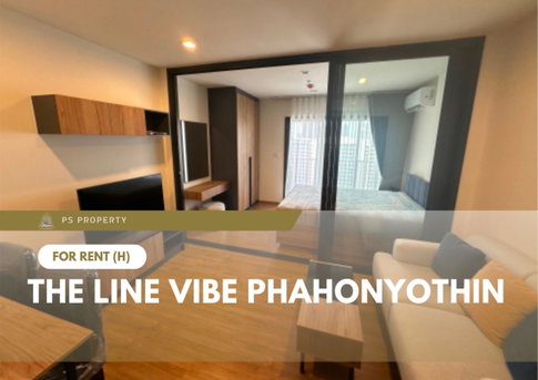 For Rent 🔥 The Line Vibe Phahonyothin 🔥 Fully furnished and equipped with appliances; close to two skytrain lines.