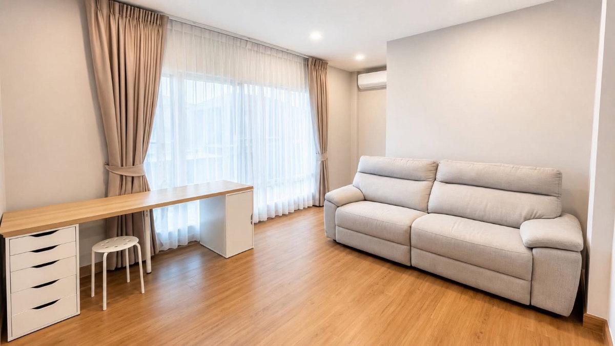 รูป 🏡✨ ให้เช่า บ้านเดี่ยวสไตล์ MUJI Centro Phahon–Vibhavadi 2 4 ห้องนอน 4 ห้องน้ำบ้านหลังมุม ติดสวนสาธารณะ | พื้นที่ใหญ่พิเศษ 67 ตร.ว. - รูปที่ 5/19