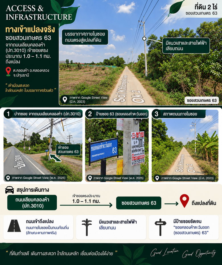 picture Owner Sale: 2 Rai Land in Khlong Ha, Khlong Luang, Pathum Thani - 3/6