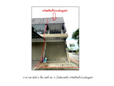 Shophouses for sale Surin Plaza : SHOP HOUSE 31.3 Sq.w. Muang Surin Surin for 1.9M