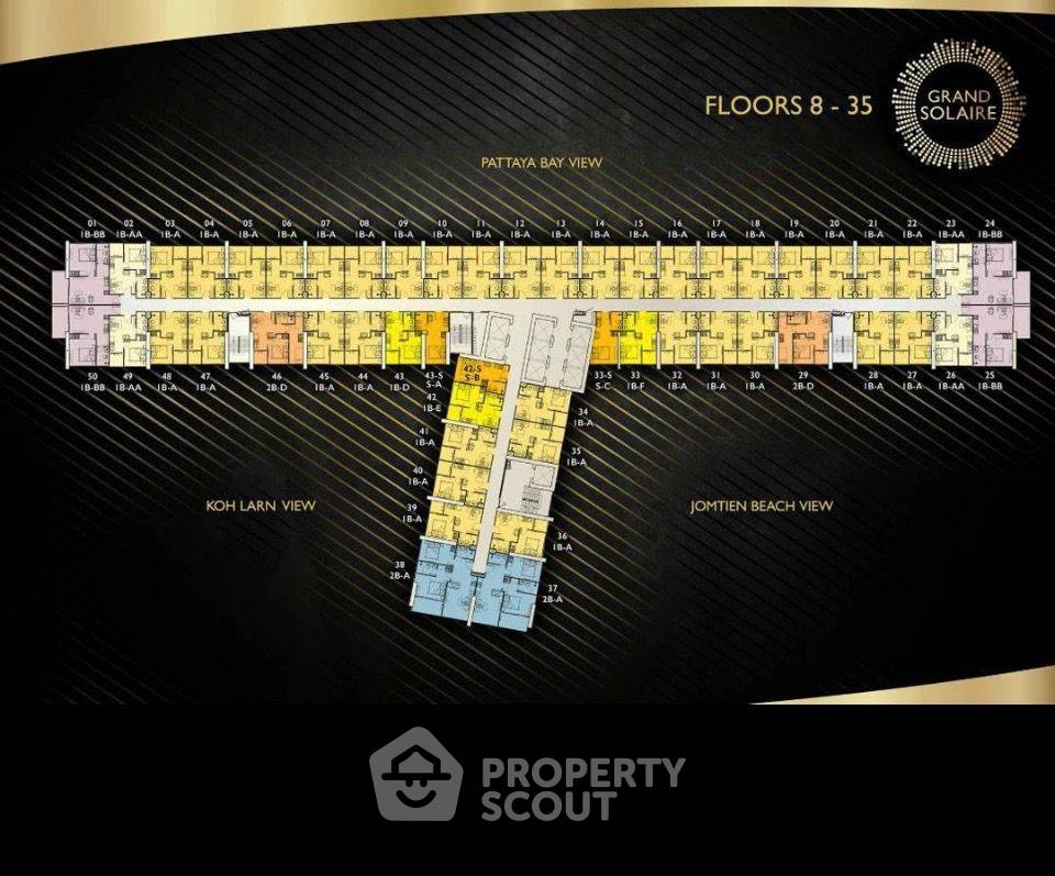 รูป คอนโด 1 ห้องนอน ชั้น 32 Grand Solaire Pattaya พัทยาใต้ (ID 3366040) - รูปที่ 2/7