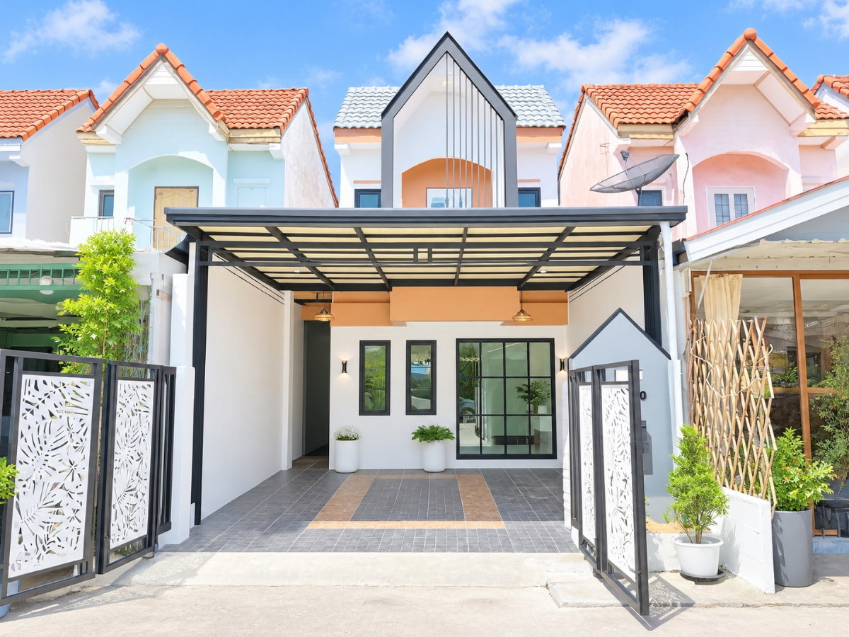 รูป บ้านเดี่ยว ทำเลดี ต้นโครงการ แต่งใหม่ หมู่บ้านอมรทรัพย์ ราคาถูก ถนนอยู่วิทยา 18 กระทุ่มราย ถนนเมน หนองจอก - รูปที่ 1/27