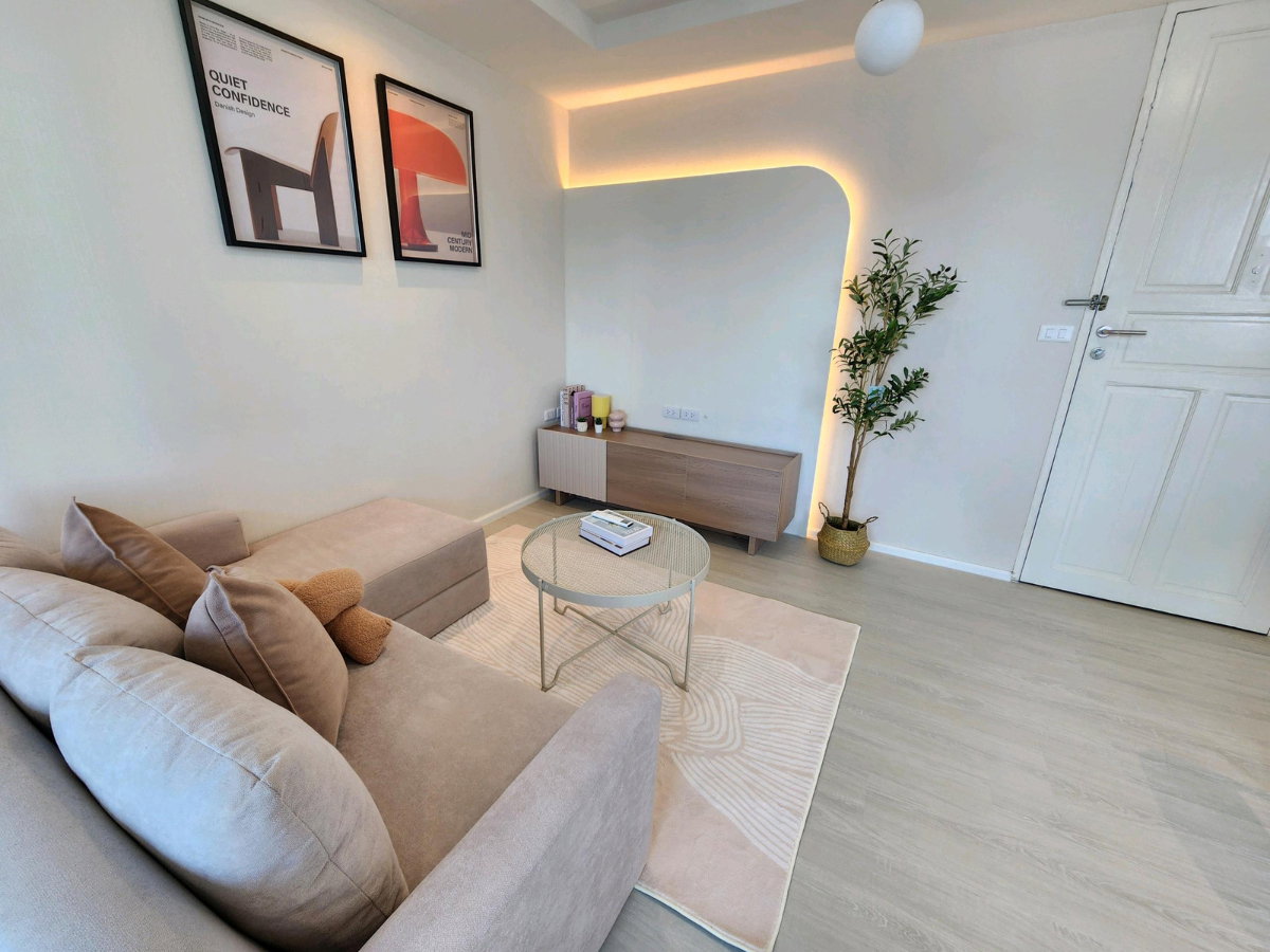 รูป คุ้มที่สุดในรัชดา! ห้องแต่งสวยตรงปก 39 ตร.ม. 1ห้องนอน1รับแขก พร้อมอยู่เพียง 2.1 ล้าน 💥 ลากกระเป๋าพร้อมเข้าอยู่ได้เลย! ชั้น 5 ทำเลดี - รูปที่ 5/27