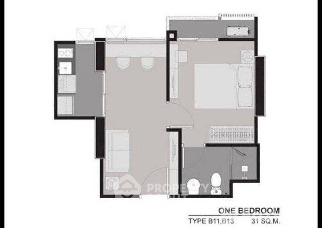 picture 31st-Floor 1-BR At Rhythm Asoke Near MRT Phra Ram 9 (ID 3364842) - 8/8