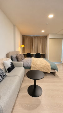 ปล่อยเช่า D CONDO HYPE 12,000/เดือน | ชั้น 8 วิว ม.กรุงเทพ | ห้องกว้าง 27 ตร.ม.