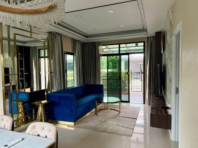4-bed house for rent, 175 sqm, 89.1 sq wah, Grand Britania Wongwaen-Ramintra