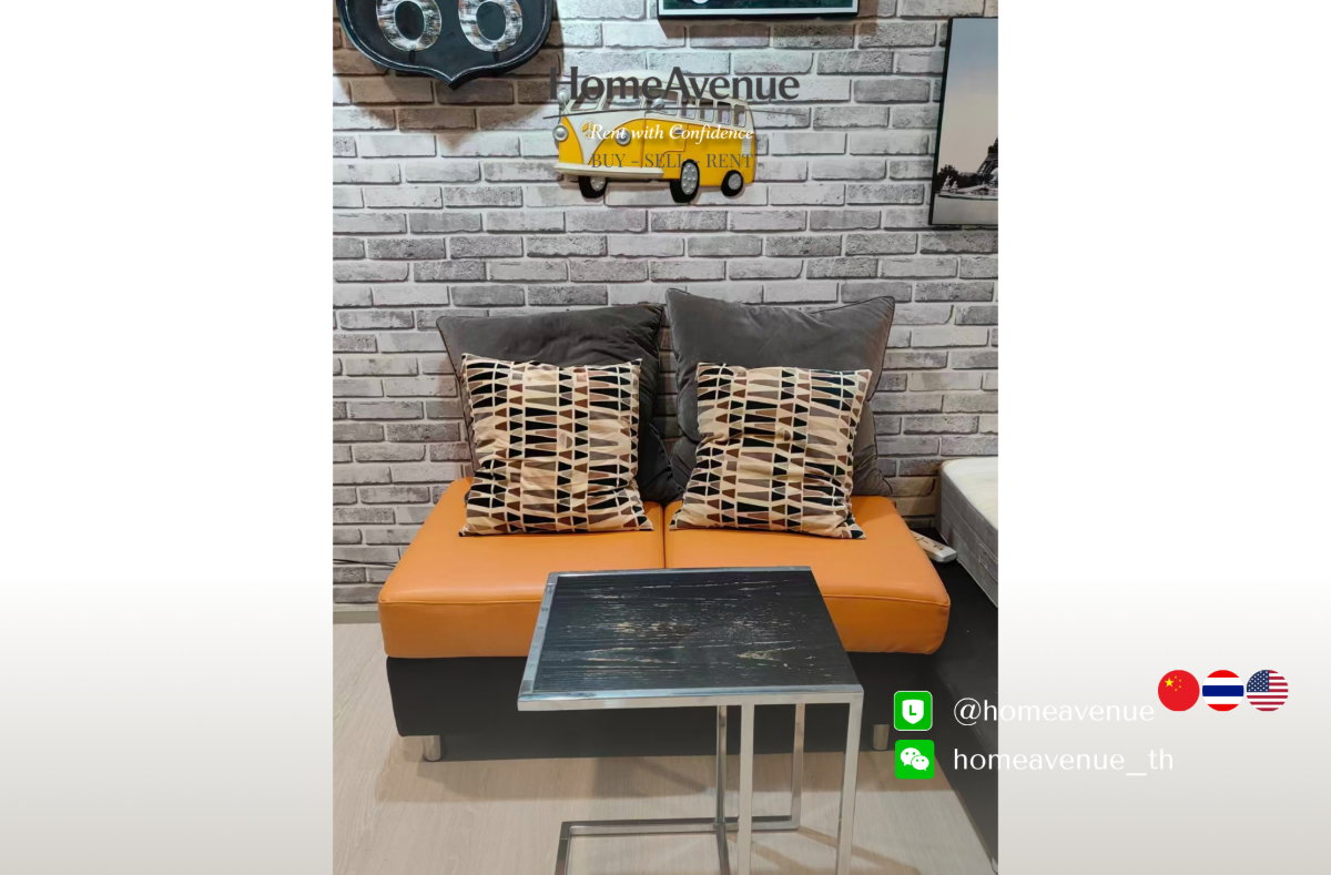 picture Highlight✨ 1Bed (Studio) 🚇 Near MRT Phra Ram 9 🌏 TM30 Service 📲 Line: @homeavenue ⭐HA-1709 - 5/6