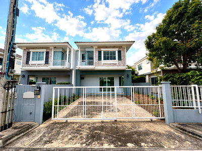 ขายบ้านแฝด : 🏡 บ้านแฝด 2 ชั้น 3 ห้องนอน ที่ดิน 36.6 ตร.ว. ✨วิลลาจจิโอ ปิ่นเกล้า - ศาลายา