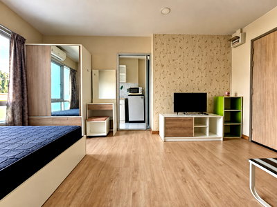คอนโดให้เช่า : ปล่อยเช่า BE Condo พหลโยธิน–รังสิต งบ 8,500 ใกล้ ม.กรุงเทพ — ห้องพร้อมอยู่ มีเครื่องซักผ้า!