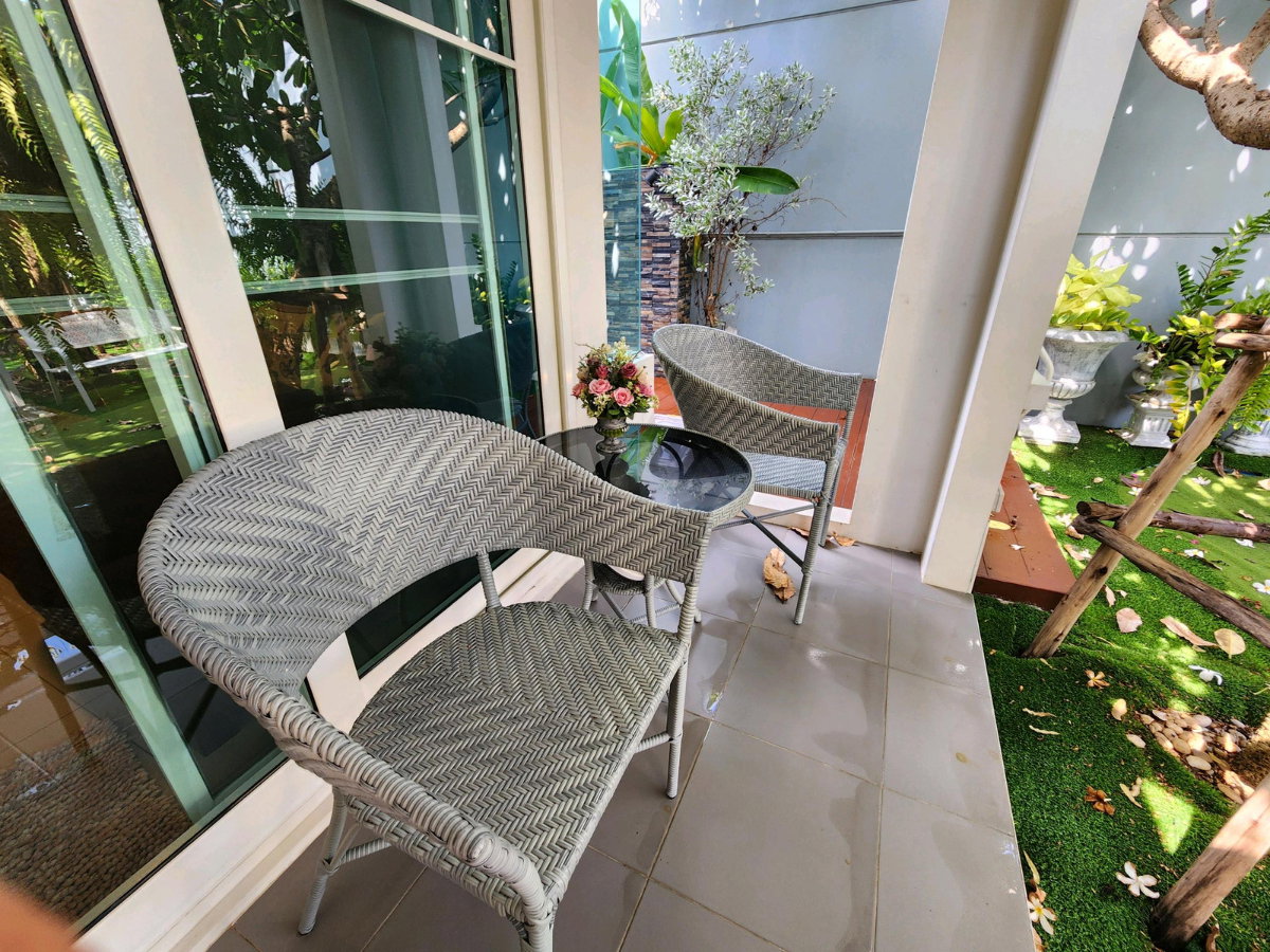 รูป ขายบ้านเดี่ยว ม.วิลลาจิโอ ปิ่นเกล้า - ศาลายา (Villaggio Pinklao - Salaya) บ้านสวย สภาพดี แปลงริม ดิน 55.9ตรวา. 3ห้องนอน 3น้ำ แต่งครบ เพียง 5.19MB - รูปที่ 13/55