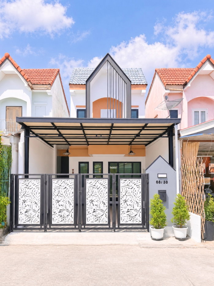 รูป บ้านเดี่ยว ทำเลดี ต้นโครงการ แต่งใหม่ หมู่บ้านอมรทรัพย์ ราคาถูก ถนนอยู่วิทยา 18 กระทุ่มราย ถนนเมน หนองจอก - รูปที่ 2/27
