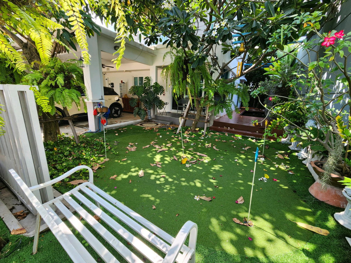 รูป ขายบ้านเดี่ยว ม.วิลลาจิโอ ปิ่นเกล้า - ศาลายา (Villaggio Pinklao - Salaya) บ้านสวย สภาพดี แปลงริม ดิน 55.9ตรวา. 3ห้องนอน 3น้ำ แต่งครบ เพียง 5.19MB - รูปที่ 3/55