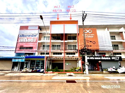 อาคารพาณิชย์ ชลบุรี : อาคารพาณิชย์ 43.5 ตร.วา สัตหีบ ชลบุรี 9.5M