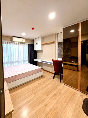 คอนโดให้เช่า : ปล่อยเช่า BE Condo ใกล้ ม.กรุงเทพ ห้องใหญ่ 30 ตร.ม. แยกห้องนอน แยกครัว เพียง 10,000 บาท/เดือน