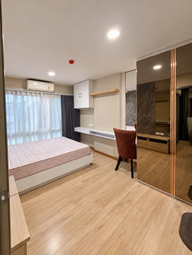 For Rent: BE Condo near Bangkok University. Spacious 30 sq.m. unit with separate bedroom and kitchen. Only 10,000 Baht/month.