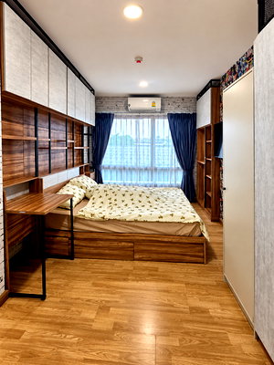 คอนโดให้เช่า : ปล่อยเช่า BE Condo ใกล้ ม.กรุงเทพ | ห้องใหญ่ 30 ตร.ม. เพียง 9,500 บาท/เดือน