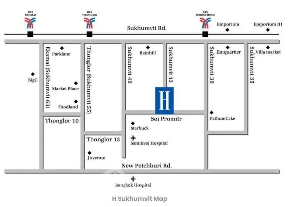 รูป คอนโด 2 ห้องนอน H Sukhumvit 43 ใกล้ BTS พร้อมพงษ์ (ID 3367999) - รูปที่ 23/23