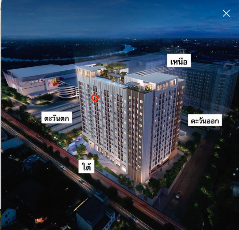 รูป ขายดาวน์คอนโด Escent Ubon II ห้องตำแหน่งสวย ชั้น 11 (จังหวัดอุบลฯ) - รูปที่ 7/12